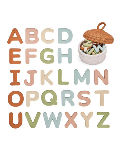 Letras Magnéticas de Silicona JoyCat 26 Piezas para Niños