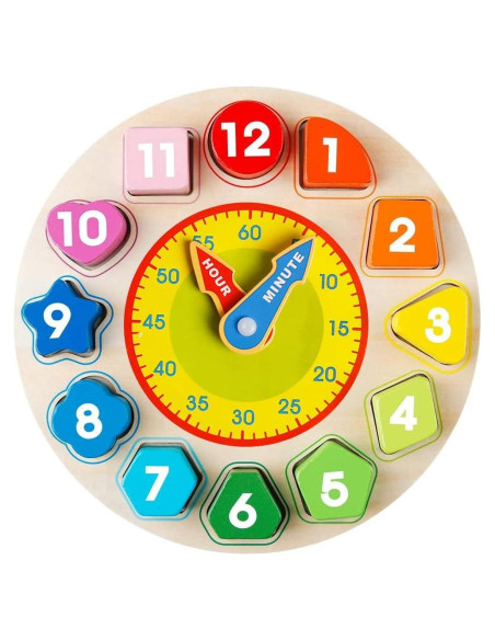 Reloj de Madera Skrtuan para Niños 1-3 Años - Juguete Educativo Reloj de Madera Skrtuan para Niños 1-3 Años - Juguete Educativo