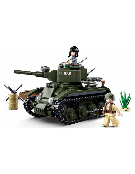 Tanque BT-7 de Caballería Ligera Octopbrik 347 Piezas Tanque BT-7 de Caballería Ligera Octopbrik 347 Piezas
