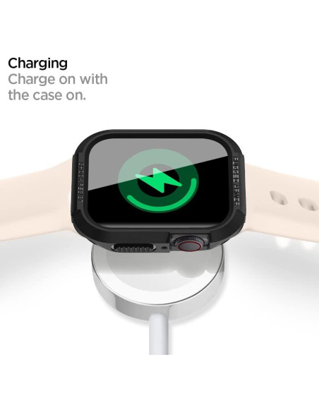 Funda Spigen Rugged Armor para Apple Watch 45mm/44mm - Negro Funda Spigen Rugged Armor para Apple Watch 45mm/44mm - Negro
