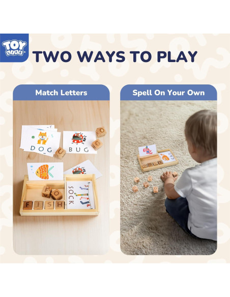 Juguete Educativo TOY Life - Tarjetas de Palabras y Bloques 3-5 Años Juguete Educativo TOY Life - Tarjetas de Palabras y Bloques 3-5 Años
