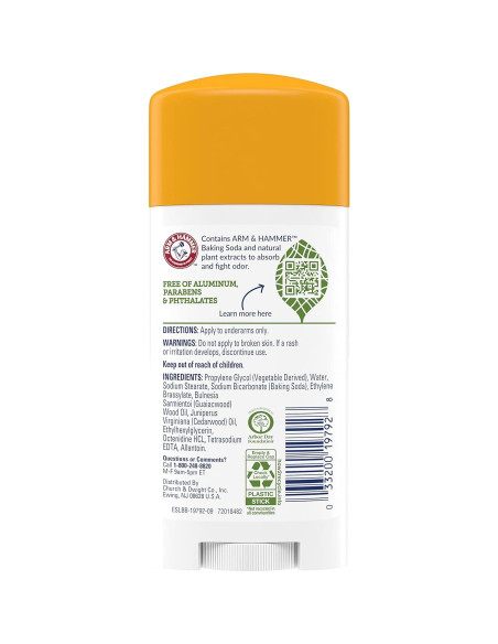 Desodorante Arm & Hammer 73ml Sin Fragancia - Paquete de 3 Desodorante Arm & Hammer 73ml Sin Fragancia - Paquete de 3