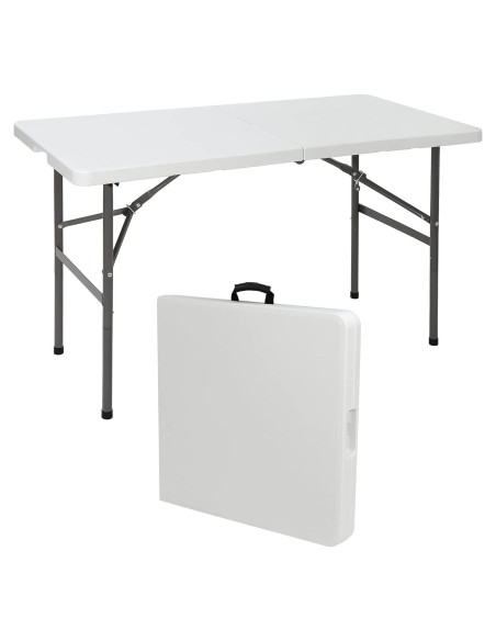 Mesa Plegable Simpli-Magic 1.22m Blanca Alta Resistencia Mesa Plegable Simpli-Magic 1.22m Blanca Alta Resistencia