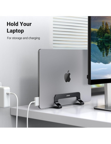Soporte Vertical UGREEN para Laptop hasta 43.9 cm Negro