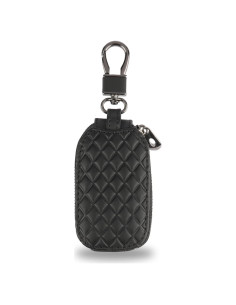 Cubierta de Llave Remota Amiss - Protector de Cuero Negro