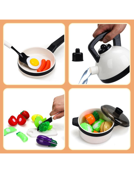 Set de Cocina de Juguete STEAM Life - 32 Piezas para Niños Set de Cocina de Juguete STEAM Life - 32 Piezas para Niños