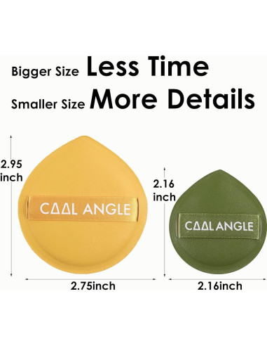 Esponjas de Maquillaje Cool Angle 5 Piezas Verde Mediana