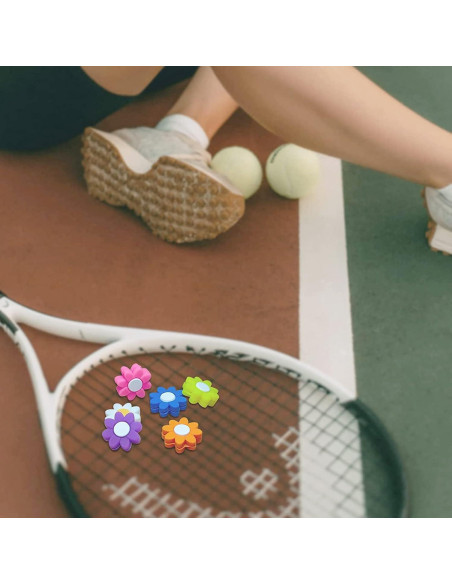 Amortiguadores de Raqueta de Tenis FKYzixeh - 6 Piezas Coloridas Amortiguadores de Raqueta de Tenis FKYzixeh - 6 Piezas Coloridas