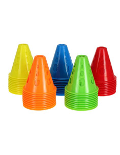 Conos Mini Deportivos Jucoan - Paquete de 50, 7.6 cm, Colores Brillantes
