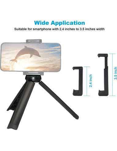 Trípode Mini Ligero NexiGo para Cámara y Teléfono 33 cm