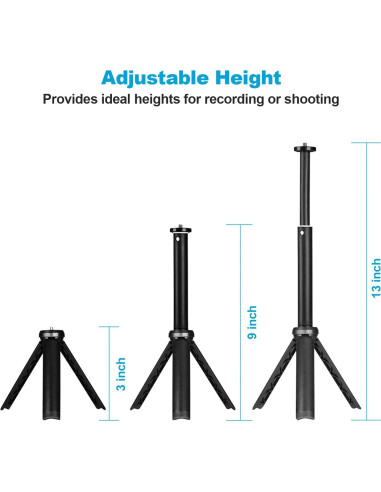 Trípode Mini Ligero NexiGo para Cámara y Teléfono 33 cm