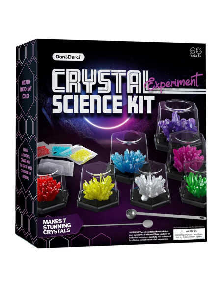 Kit de Crecimiento de Cristales Dan&Darci - Experimentos Científicos Kit de Crecimiento de Cristales Dan&Darci - Experimentos Científicos