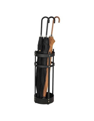 Soporte para Paraguas SONGMICS Redondo Acero Negro 19.5x19.5x55.1cm