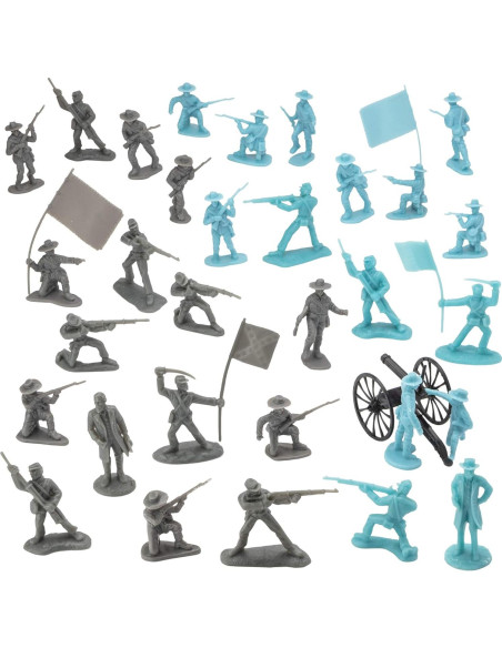 Set de Figuras Guerra Civil Americana BMC 32 Piezas Set de Figuras Guerra Civil Americana BMC 32 Piezas