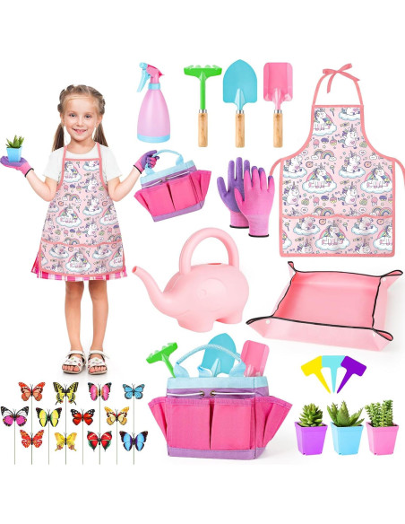 Juego de Jardinería de deAO para Niños 26 Piezas Juego de Jardinería de deAO para Niños 26 Piezas