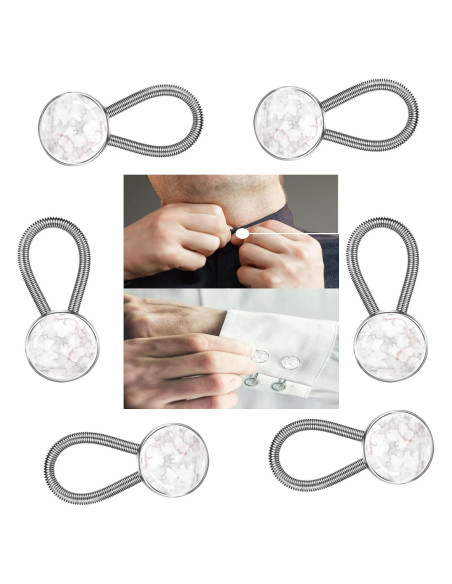 Extensor de Collar ZYAOTWQZ 6 Piezas Mármol Blanco Extensor de Collar ZYAOTWQZ 6 Piezas Mármol Blanco