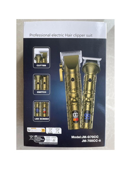 Recortadora de Barba y Cabello YIDON JM-G70CC, 3 en 1 USB-C Recortadora de Barba y Cabello YIDON JM-G70CC, 3 en 1 USB-C