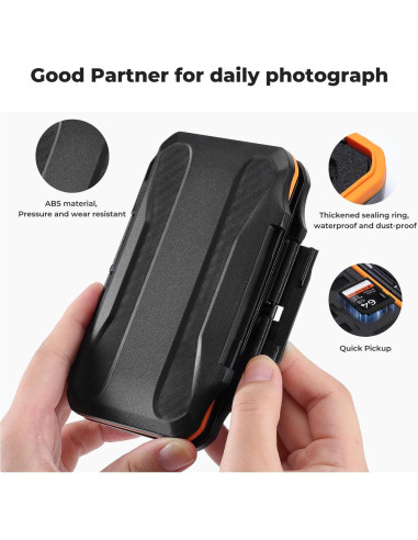 Estuche K&F Concept para 36 Tarjetas SD y Micro SD Resistente