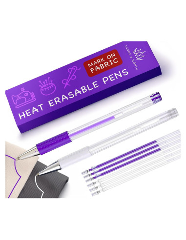 Marcadores Borrables por Calor Lange & Knig para Tela - 3 Recargas
