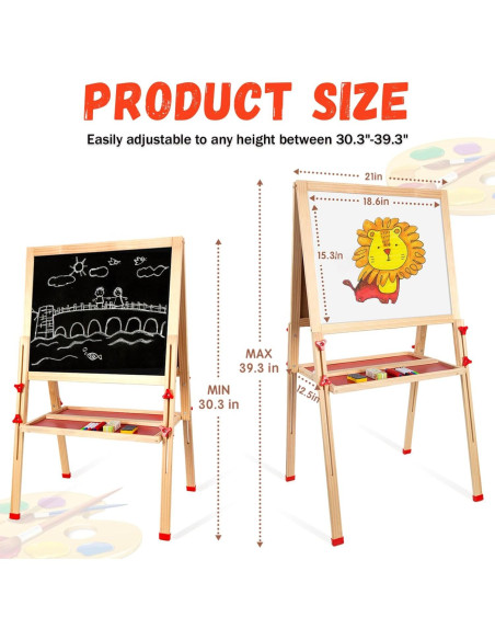 Caballete Infantil Plegable SketchNest Ajustable 76-100 cm Caballete Infantil Plegable SketchNest Ajustable 76-100 cm