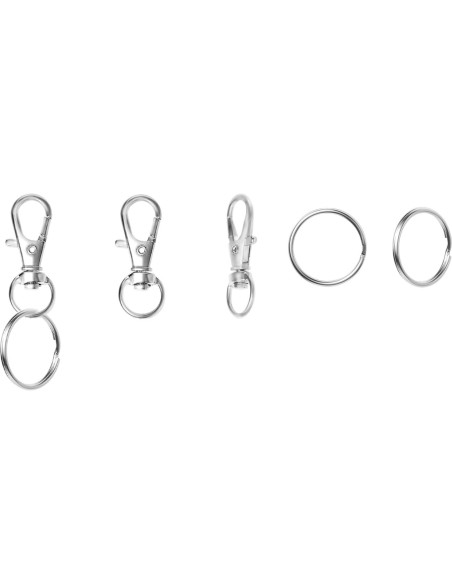 Ganchos de Snap Giratorios ZoloAJay 50pcs Metal Plata 32mm Ganchos de Snap Giratorios ZoloAJay 50pcs Metal Plata 32mm