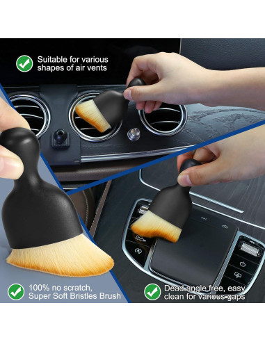 Kits de limpieza de cepillos Fitosy para automóviles - 4 unidades