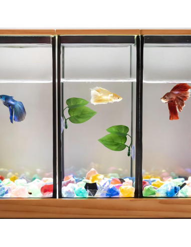 Hamaca de hojas para peces Betta Qi - 2 PCS decoraciones acuarios
