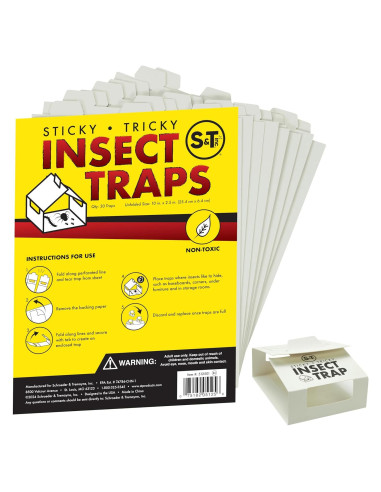 Trampas de Pegamento S&T INC. para Insectos 30 Unidades