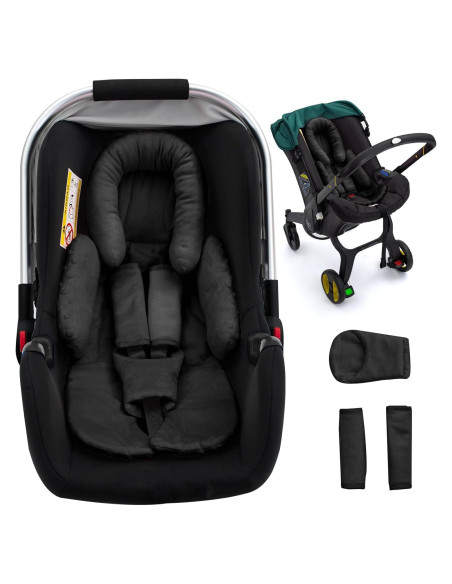 Cojín Soporte Cabeza y Cuerpo Auto Bebé Negro 0-12M Cojín Soporte Cabeza y Cuerpo Auto Bebé Negro 0-12M
