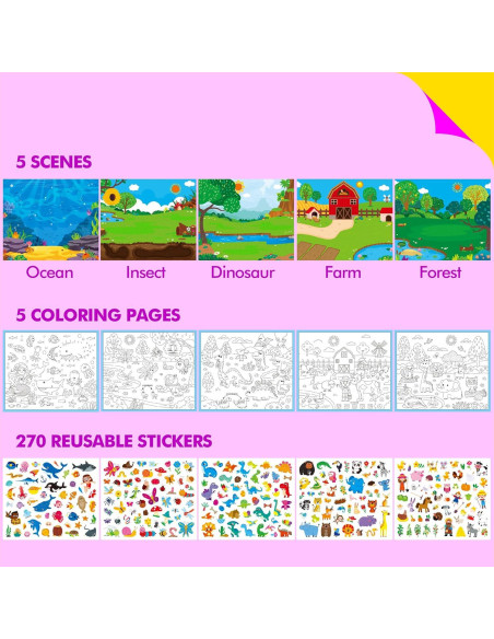 Bloc de Actividades con Pegatinas Reutilizables SpriteGru 33x28cm Bloc de Actividades con Pegatinas Reutilizables SpriteGru 33x28cm