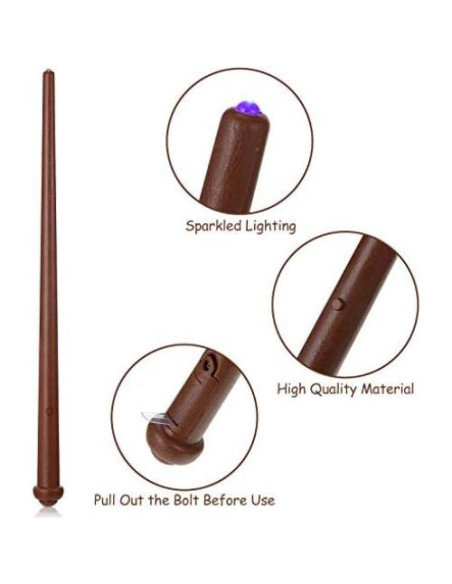 4 Varitas Mágicas Iluminadas con Luz y Sonido Sumind 4 Varitas Mágicas Iluminadas con Luz y Sonido Sumind