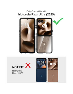 Funda Dura Transparente para Motorola Razr Ultra 2025 - TPU 2