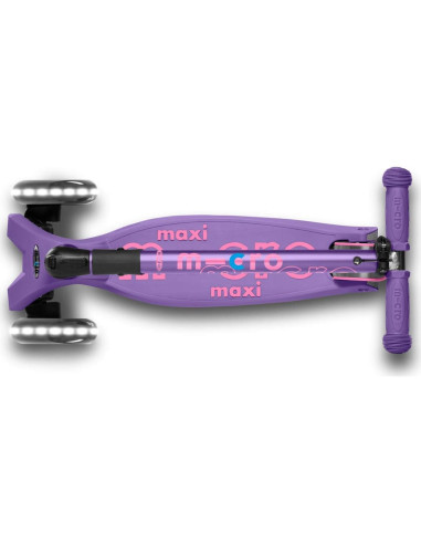 Scooter Micro Maxi Deluxe Plegable LED para Niños 5-12 Años