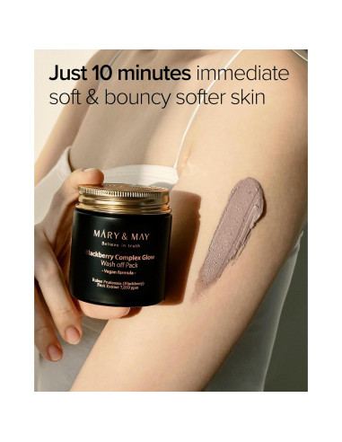 Mascarilla Lavable Vegana Mary&May - Arcilla Antienvejecimiento