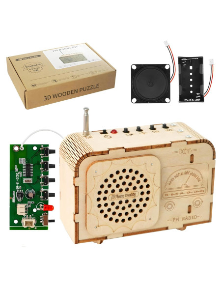 Kit de Radio FM DIY Nautydaddy para Niños 8-12 Años Kit de Radio FM DIY Nautydaddy para Niños 8-12 Años
