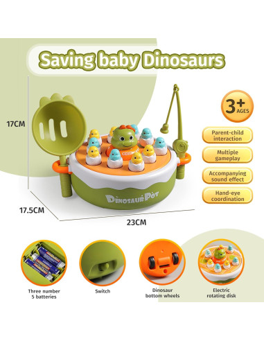 Juego de Mesa Musical Dinosaurio Fugacus 16.99x16.99 cm