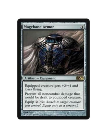 Carta Magic: el Encuentro Armadura Magebane 2010 Rara Carta Magic: el Encuentro Armadura Magebane 2010 Rara