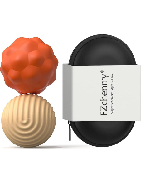 Bolas Magnéticas Antiestrés FZChenrry Naranja 2PCS 40.5mm Bolas Magnéticas Antiestrés FZChenrry Naranja 2PCS 40.5mm