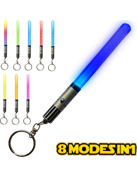 Llavero Espada de Luz LED Star Wars KC 2 - 8 Modos de Color Llavero Espada de Luz LED Star Wars KC 2 - 8 Modos de Color