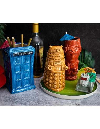 Taza Geeki Tikis Doctor Who TARDIS Cerámica 1.24L