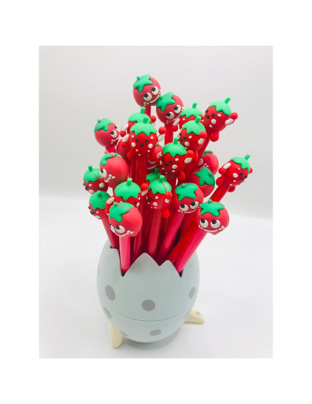 Lápices de Gel Finpletai Fresa Kawaii 30 Piezas 0.5mm Lápices de Gel Finpletai Fresa Kawaii 30 Piezas 0.5mm