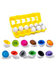 Juguete de Huevo de Clasificación de Colores Driddle - 12 Piezas