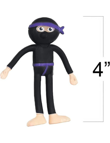 Set de 12 Figuras de Ninja Flexibles ArtCreativity 10 cm