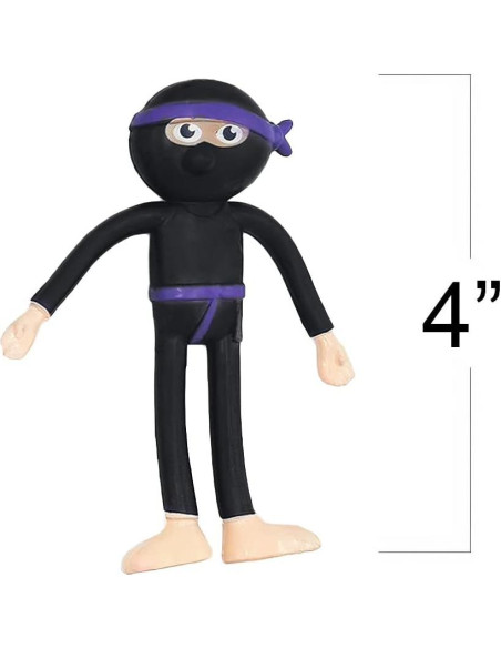 Set de 12 Figuras de Ninja Flexibles ArtCreativity 10 cm Set de 12 Figuras de Ninja Flexibles ArtCreativity 10 cm
