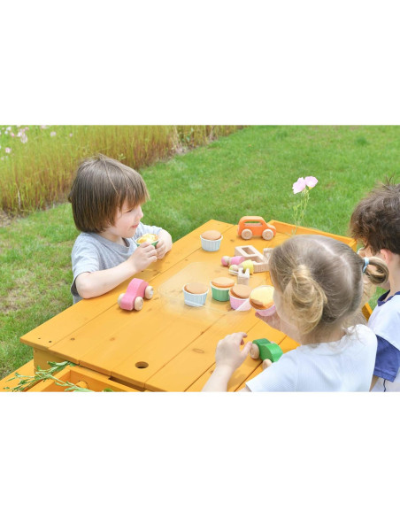 Mesa de Arena Avenlur para Niños - Madera de Pino, 94.5x108 cm Mesa de Arena Avenlur para Niños - Madera de Pino, 94.5x108 cm