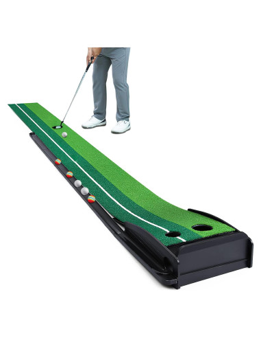 Alfombra de Golf Dollox QZ-TL035 con 6 Pelotas y 2 Agujeros