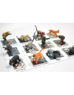 Juego de Emparejamiento Montessori Animales de la Selva - 12 Miniaturas y Tarjetas 2