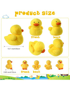 Set de Juguetes de Peluche Kasyat - 6 Patos de 34.9 cm 2