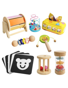 Set de Juguetes Montessori VIESMUMU para Bebés 6-12 Meses