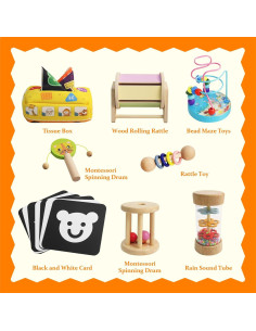 Set de Juguetes Montessori VIESMUMU para Bebés 6-12 Meses 2